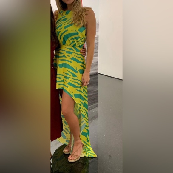 Alexis Rajiya Neon Sleeveless High-Low Dress - Picture 7 of 7